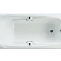 Ming 170×85 Прямоугольная чугунная ванна с противоскользящим покрытием и ручками