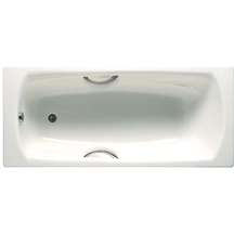 Swing 170×75 Прямоугольная стальная ванна с противоскользящим покрытием и ручками
