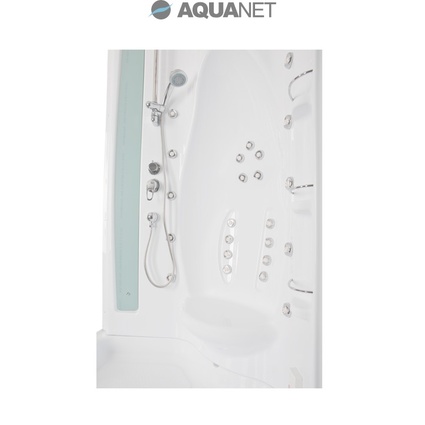 Aquanet Taiti 110×110 с паром, матовое стекло