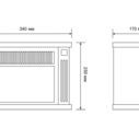 Мини-камин Electrolux EFP/M 5012W белый
