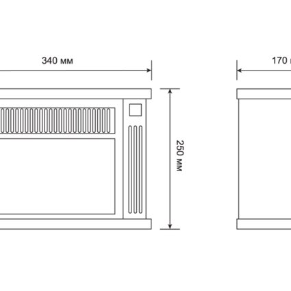 Мини-камин Electrolux EFP/M 5012W белый